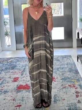 lovestitch tie dye maxi dress Lovestitch Pink Tie Dye Maxi Dress- Size S/M  The Saved Collection